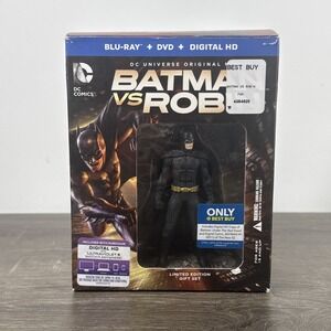 Collector Batman vs Robin Movie Box Set 2 Disc Figurine Included Limited Edition